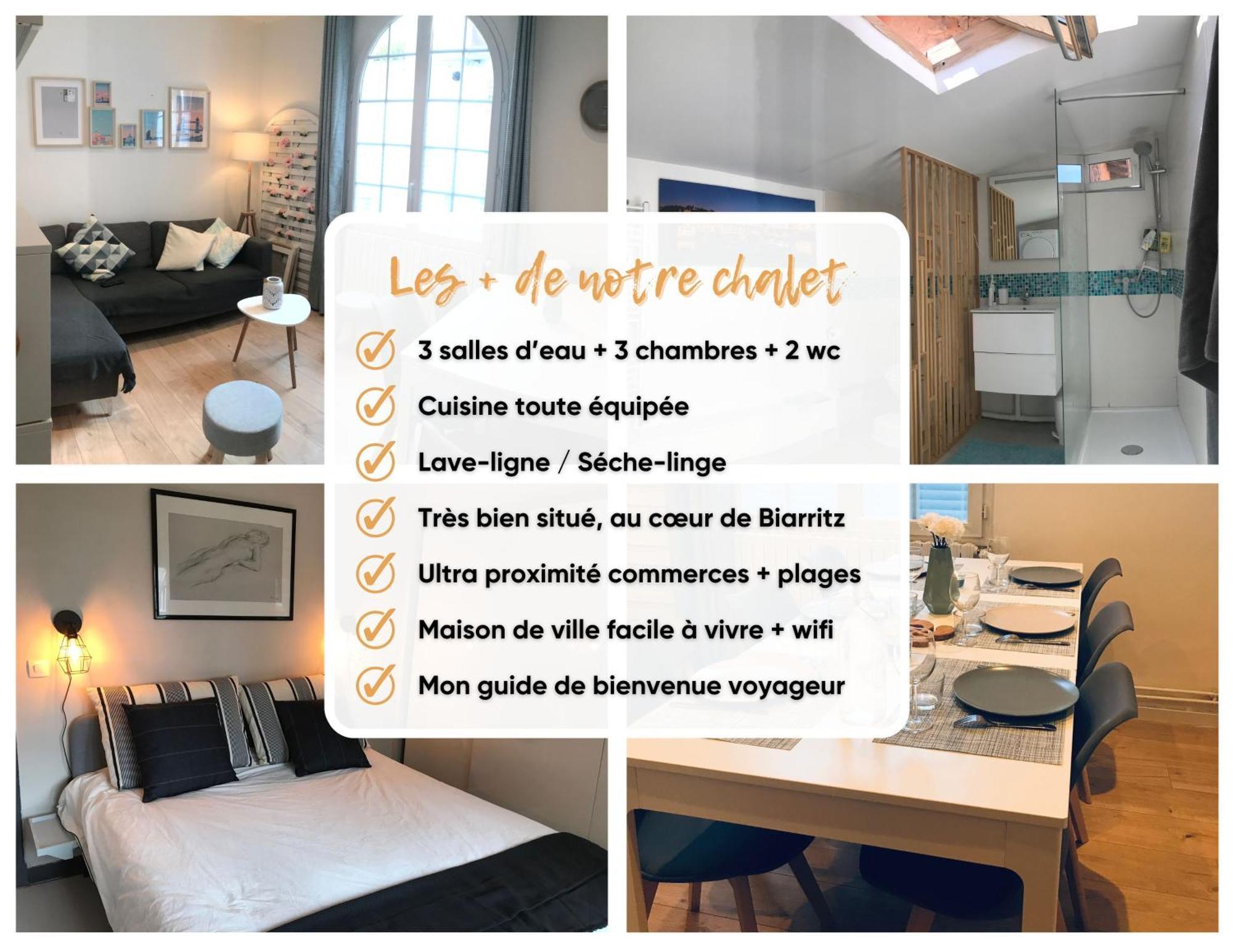 Chalet Basque 6 Couchages Centre Ville بياريتز المظهر الخارجي الصورة